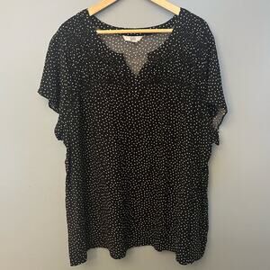 Croft & Barrow Polka Dot Blouse
